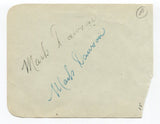 Richard Manning Signed Vintage Album Page Autographed Band Leader Composer