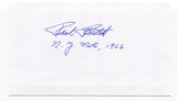 Dick Rusteck Signed 3x5 Index Card Autographed MLB Baseball 1966 New York Mets