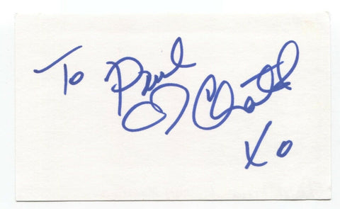 Chantal Kreviazuk Signed 3x5 Index Card Autographed Signature