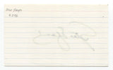 Steve Yeager Signed 3x5 Index Card Baseball Autographed Signature