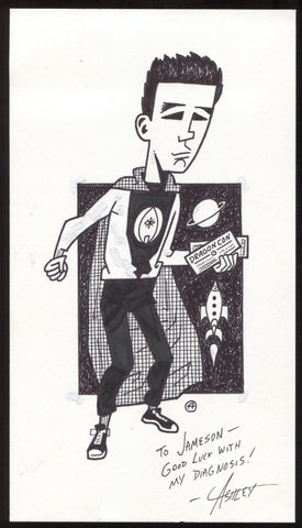 Ashley Holt Signed Sketch Card Autographed Signature Comic Artist Drawing