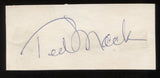 Ted Mack Signed Paper Card Cut Signature Autographed Vintage 