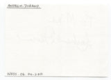 Andrew Durand Signed Page Autographed Signature Inscribed "To Mike"