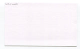 Willie West Signed Cut Index Card Autographed Football NFL Buffalo Bills