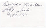 Bobby Sanders Signed 3x5 Index Card Autographed MLB Baseball Negro League Barons