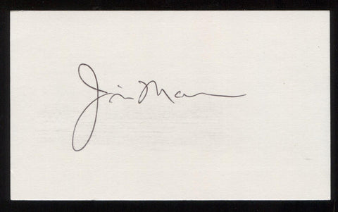 Jim Mason Signed 3x5 Index Card Autographed Signature Baseball New York Yankees