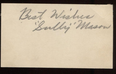 Sully Mason Signed Card from 1932  Autographed Music  Vintage Signature AUTO