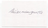 Bill Monbouquette Signed 3x5 Index Card Autographed MLB Baseball Boston Red Sox