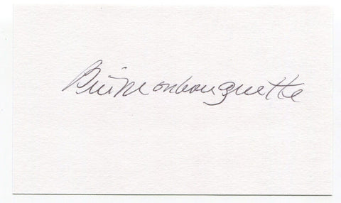 Bill Monbouquette Signed 3x5 Index Card Autographed MLB Baseball Boston Red Sox