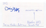 Daisy Hobbs Signed 3x5 Index Card Autographed Actress Director Outcast