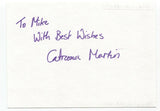 Catriona Martin Signed Album Page Autographed Signature Inscribed "To Mike"