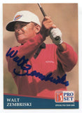 1991 Pro Set PGA Tour Golf Walt Zembriski Signed Card Autographed #200