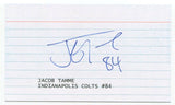 Jacob Tamme Signed 3x5 Index Card Autographed Football NFL Baltimore Colts