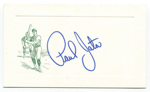 Paul Jata Signed Card Autograph Baseball MLB Roger Harris Collection