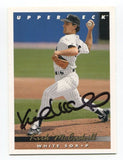 1993 Upper Deck Kirk McCaskill Signed Card Baseball Autographed AUTO #608