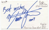 Maurice Dean Wint Signed 3x5 Index Card Autographed Signature Actor