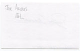 Joe Arenas Signed 3x5 Index Card Autographed Signature NFL San Francisco 49ers