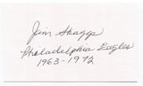 Jim Skaggs Signed 3x5 Index Card Autographed NFL Football Philadelphia Eagles