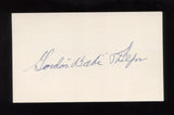 Babe Phelps Signed 3x5 Index Card Signature Autographed Baseball Player