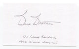 Buddy Blattner Signed 3x5 Index Card Autograph Baseball 1942 St Louis Cardinals