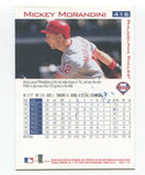 1997 Fleer Mickey Morandini Signed Card Baseball Autographed #416