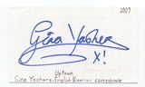 Gina Yashere Signed 3x5 Index Card Autographed Signature Comedian Comic Actress