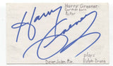 Harry Groener Signed 3x5 Index Card Autographed Signature Actor Buffy Star Trek