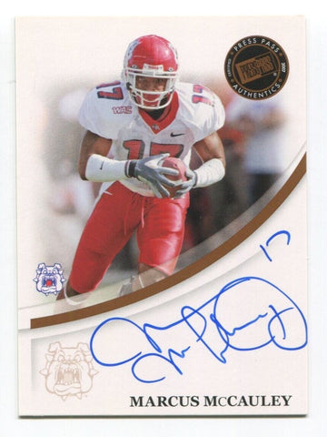 2007 Press Pass Marcus McCauley Signed Card Football Autograph NFL AUTO