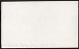 Sybil Danning Signed Index Card Signature Vintage Autographed AUTO 