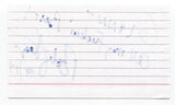 Bobby Slayton Signed 3x5 Index Card Autograph Signature Actor Comedian