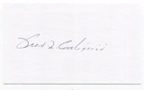 Fred Caligiuri Signed 3x5 Index Card Autographed baseball Philadelphia Athletics