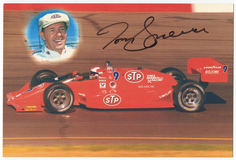 Tom Sneva Signed 6x9 Photo Indianapolis 500 Racing Indy Car Driver