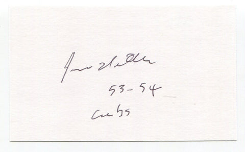 Jim Willis Signed 3x5 Index Card Autograph Baseball MLB Chicago Cubs Pitcher