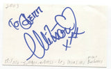 Mitsou Signed 3x5 Index Card Autographed Signature Singer Actress