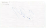 Dave Fleming Signed 3x5 Index Card Baseball Autographed Signature