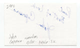 John Caponera Signed 3x5 Index Card Autograph Signature Actor Comedian