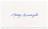 Larry Burrigh Signed 3x5 Index Card Autographed MLB Baseball 1962 Dodgers