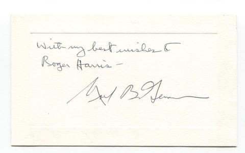 Noel Gerson Signed Card Autographed Signature Author