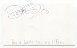 David Quinn Signed Index Card Autograph Signature Comic Writer Faust