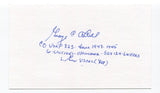 George Axtell Signed 3x5 Index Card Autographed Flying Ace WWII