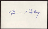 Tom Foley Signed Index Card Autographed Signature AUTO Speaker of the House