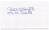 Bill Albright Signed 3x5 Index Card Autograph Signature New York Giants