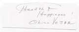 Chico Vejar Signed 3x5 Index Card Autograph Boxing Boxer Actor