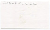 Jose Cruz Signed 3x5 Index Card Autographed MLB Baseball Houston Astros