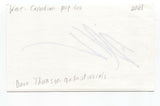 Wave - Dave Thomson Signed 3x5 Index Card Autographed Signature