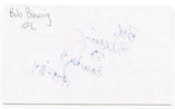 Bob Breunig Signed 3x5 Index Card Autographed Dallas Cowboys Super Bowl