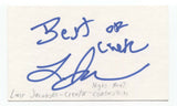 Larry Jacobson Signed 3x5 Index Card Autograph Signature Producer Night Heat