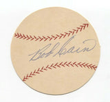 Bob Cain Signed Paper Baseball Autographed Signature Chicago White Sox