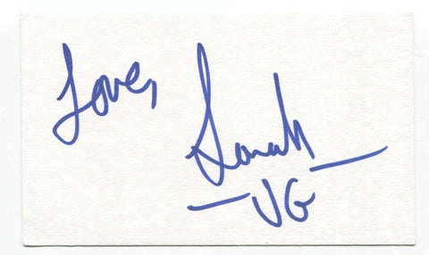 Velocity Girl - Sarah Shannon Signed 3x5 Index Card Autographed Signature