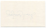 Jerry Crawford Signed 3x5 Index Card Autographed MLB Baseball Umpire